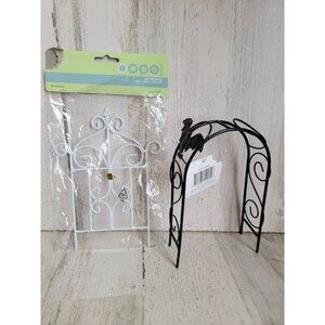 Halloween‎ village metal gate fence Halloween bat accessories set